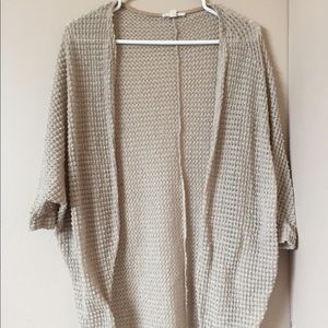 Long beige cardigan